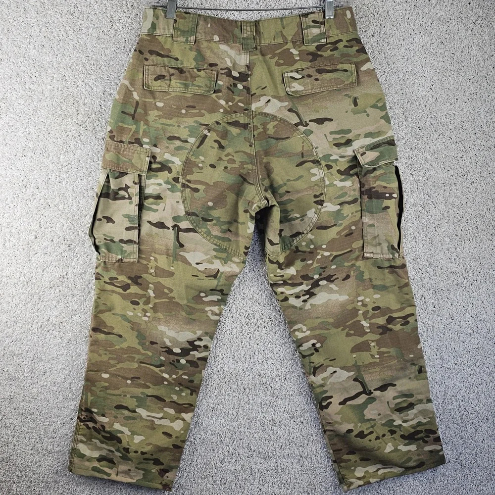 5.11 Tactical Mens Relaxed Fit TDU Cargo Pants 34x27.5 MultiCam Camo Double Knee